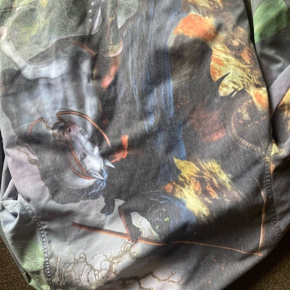 RIPNDIP Fire & Desire Denim Coach Jacket Rare - Picture 3 of 10